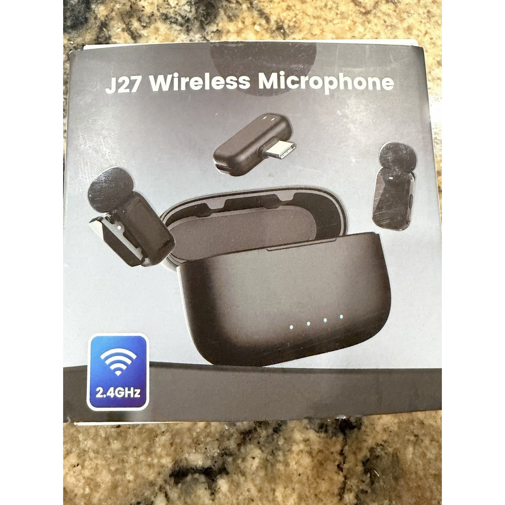 HEHOTTC Mini Wireless Lavalier Microphones for iPhone 15/16/17 & Android 2.4GHz