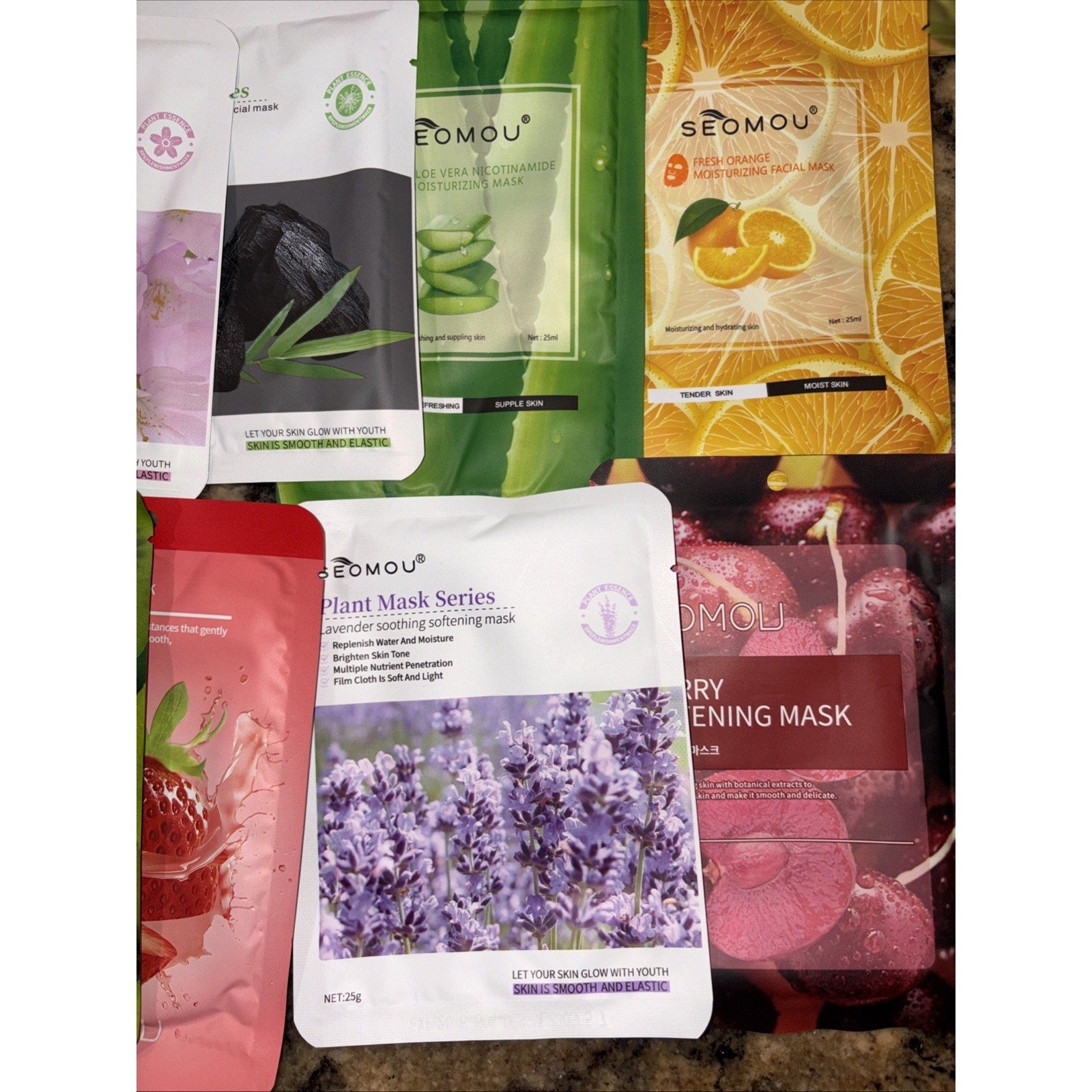 22 PCS Different SEOMOU Face Mask