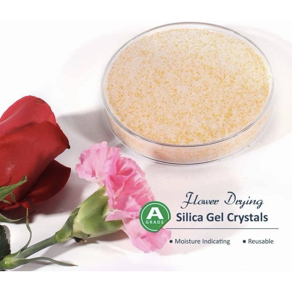 wisedry Silica Gel Crystal for Flowers Drying - 2 LBS, Fine Crystals 2 LBS