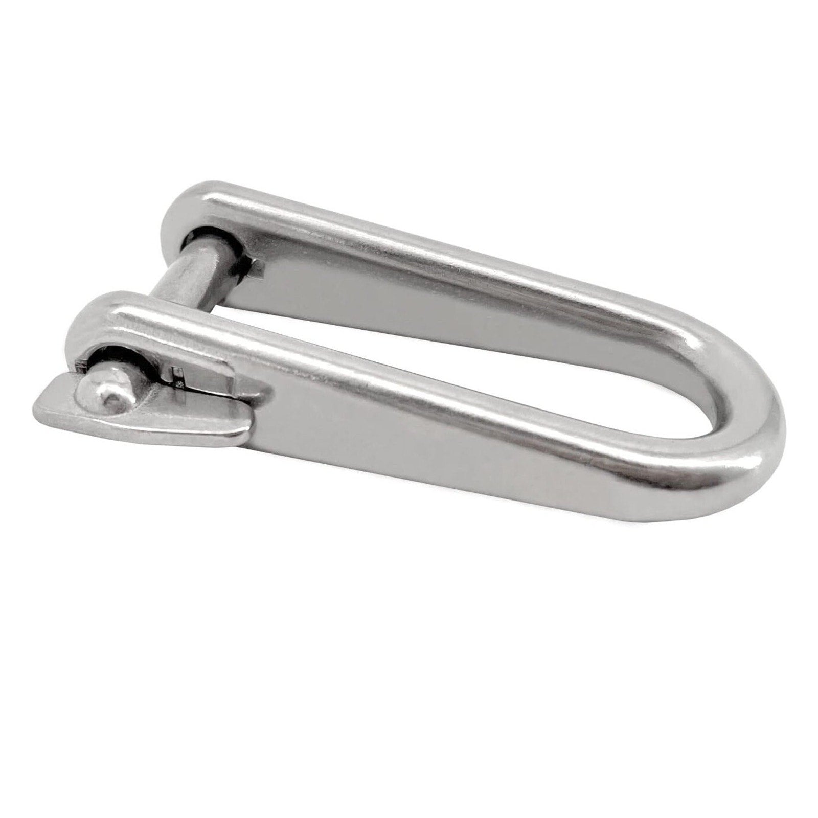 ISURE MARINE 2PCS 8mm 316 Stainless Steel Key Pin Shackle Hardware Rigging