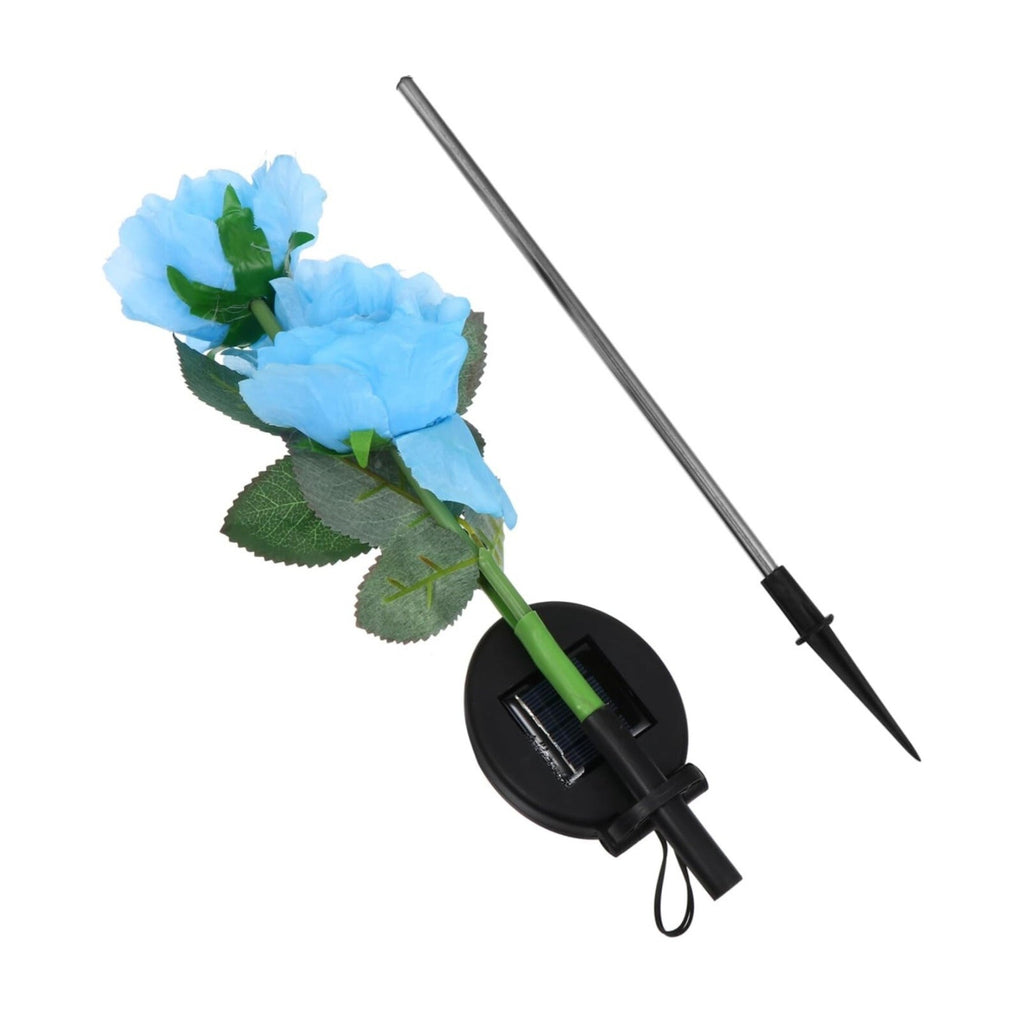 Solar Light Rose Light LED Light Lifelike Lamp Solar Flowers Lights