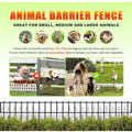 Animal Barrier Fence No Dig 10pcs Garden Fence 10.8ft(L) X17 H Dog Fence
