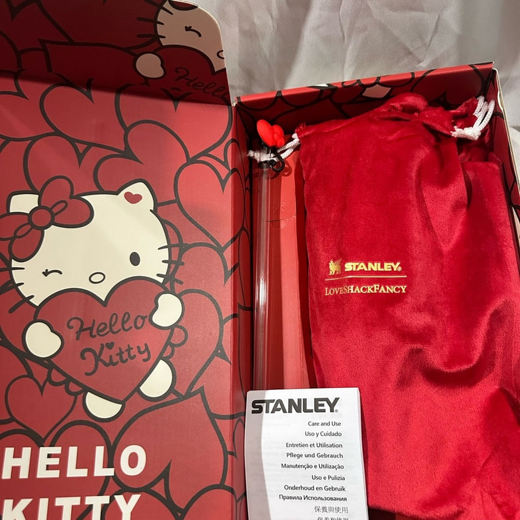 Stanley FlowState Quencher H2.0 Tumbler limited edition  Hello Kitty 40 oz Red
