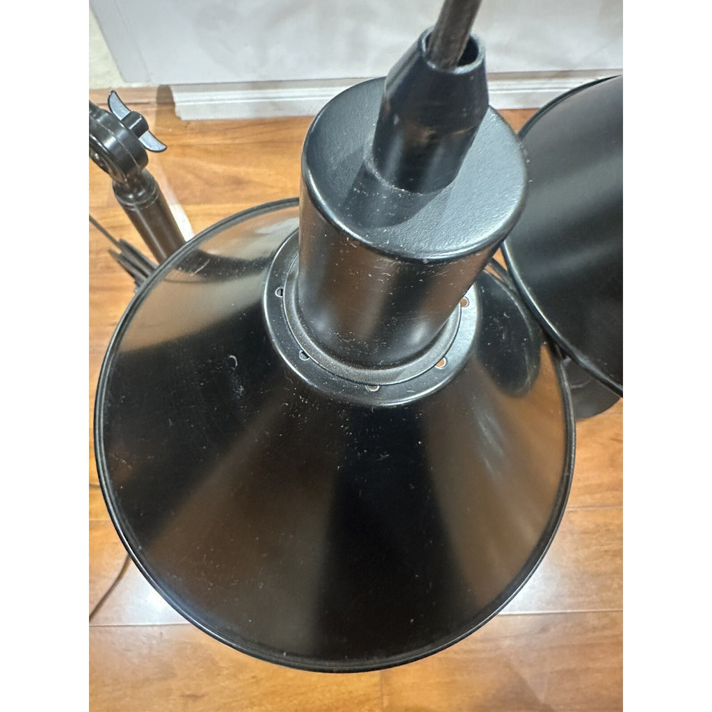 Set Of 2, 29" Blackened Bronze Metal Table Lamp, Please Read The Description