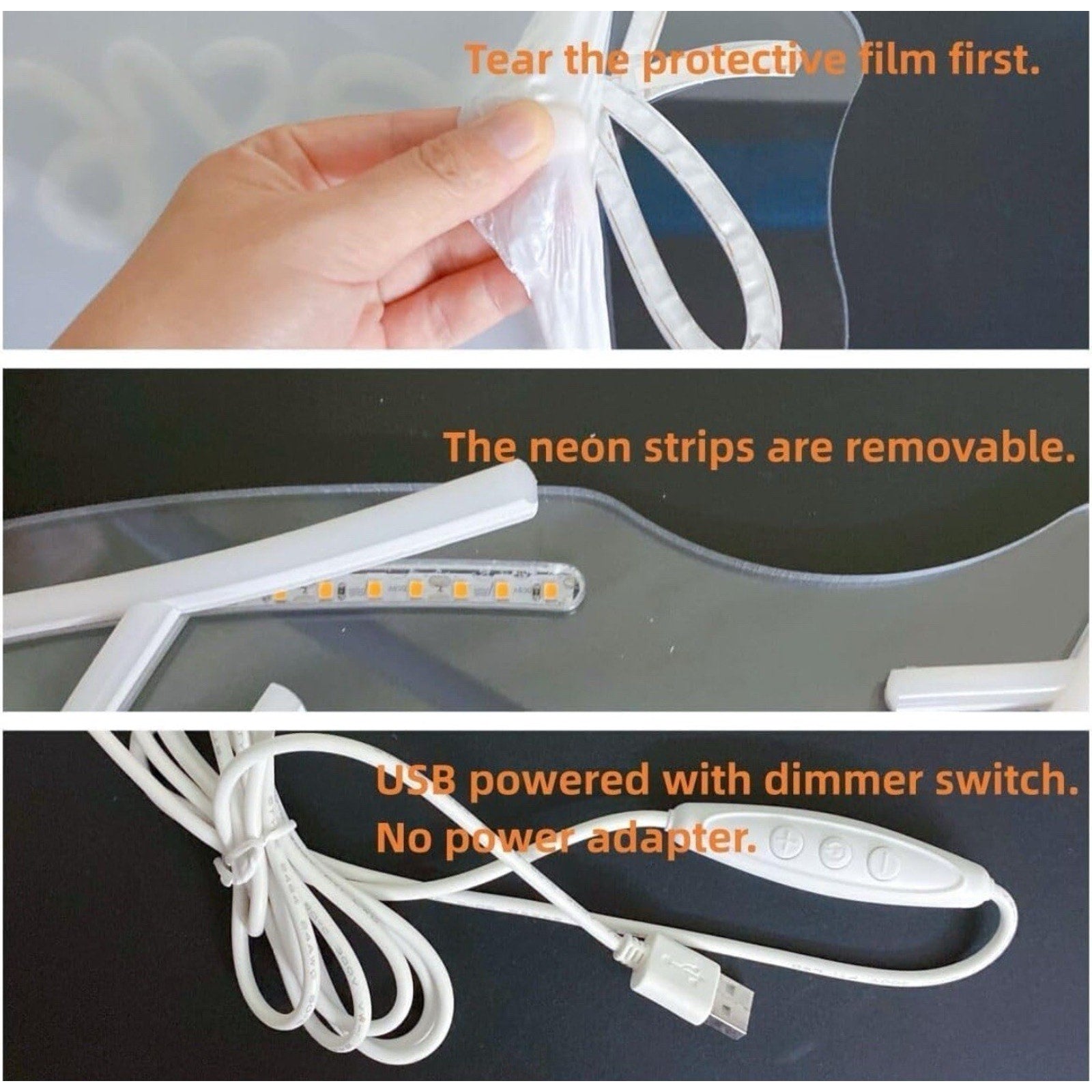 "We Can Bearly Wait" Neon Signs Gender Reveal Party Decorations Neon Letters ...