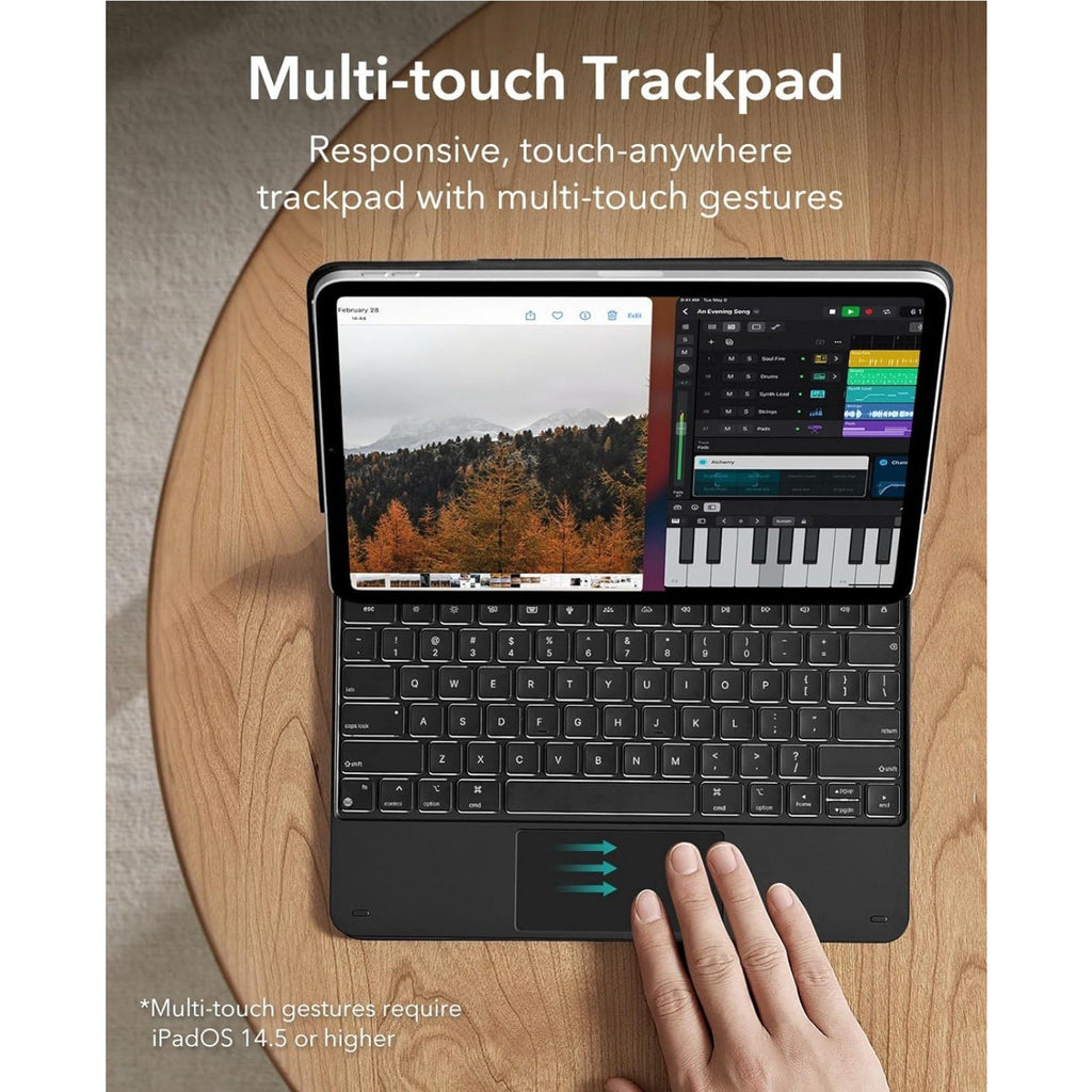 ESR iPad Air 13 inch 2024 Case Keyboard (M3,2025/M2,2024)