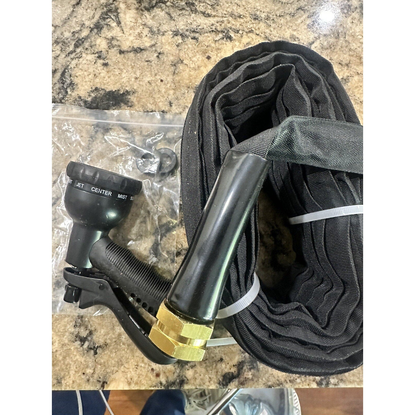 Non Expandable Garden Hose 50 ft x 5 8" Ultra Lightweight Flexible Water Hoses