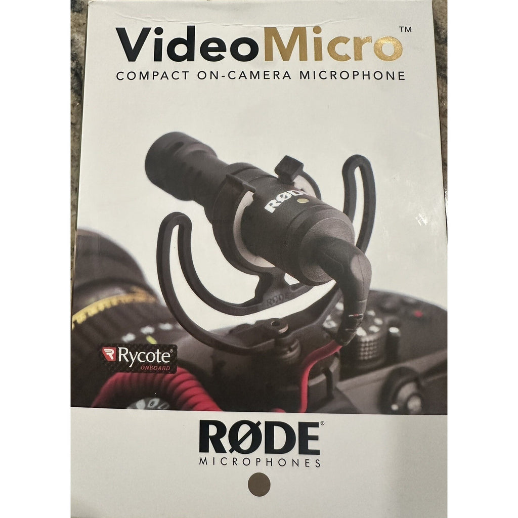 Rode VideoMicro Compact On Camera Microphone With Rycote Lyre Shock Mount