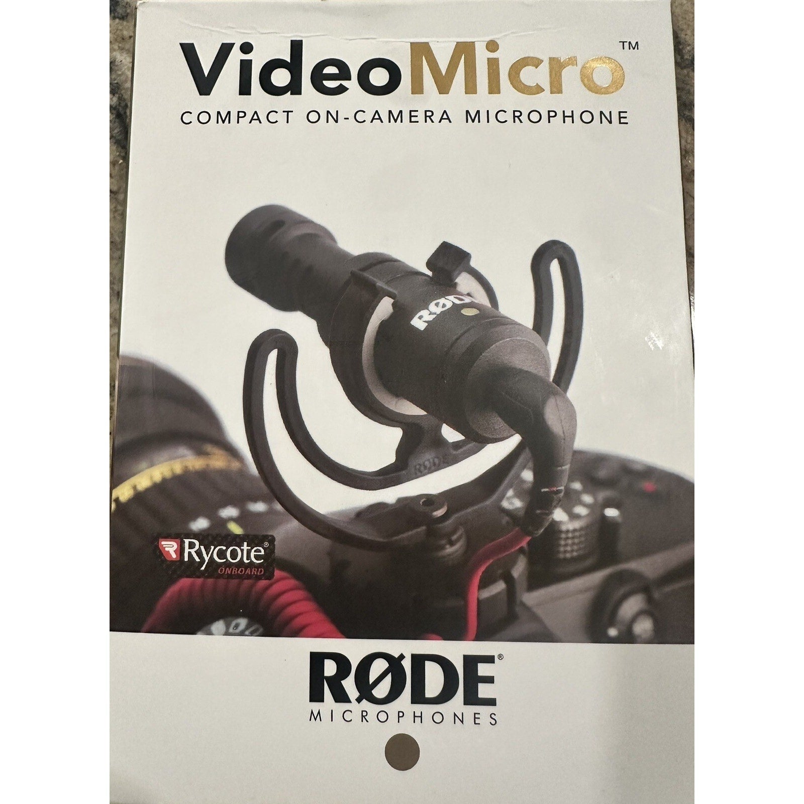 Rode VideoMicro Compact On Camera Microphone With Rycote Lyre Shock Mount