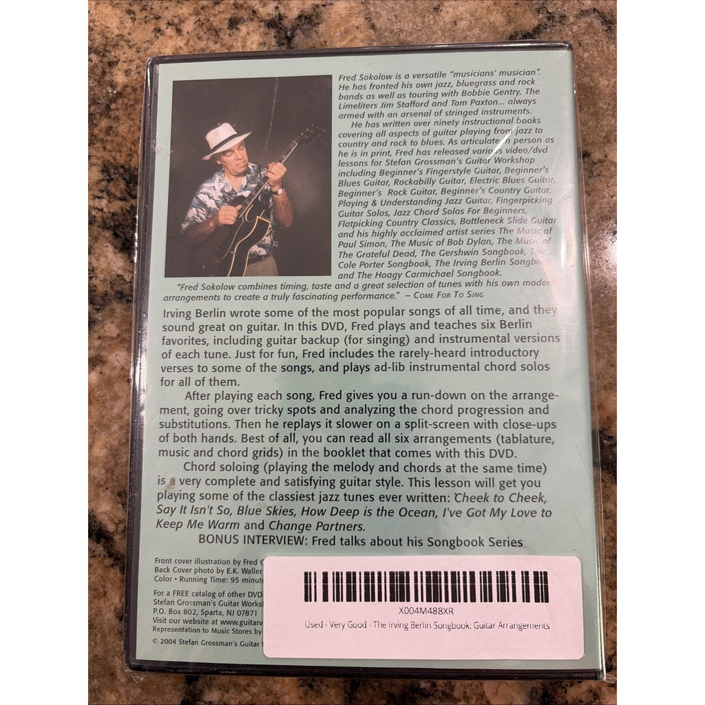 The Irving Berlin Songbook: Guitar Arrangements (DVD) Fred Sokolow