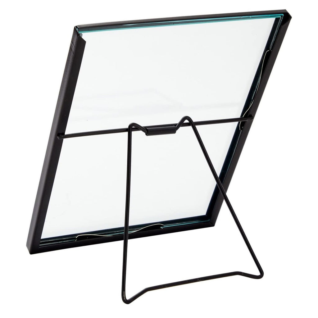 Juvale 8 Pack Black Glass Floating Frames for 5x7 Photos or Pressed Flowers