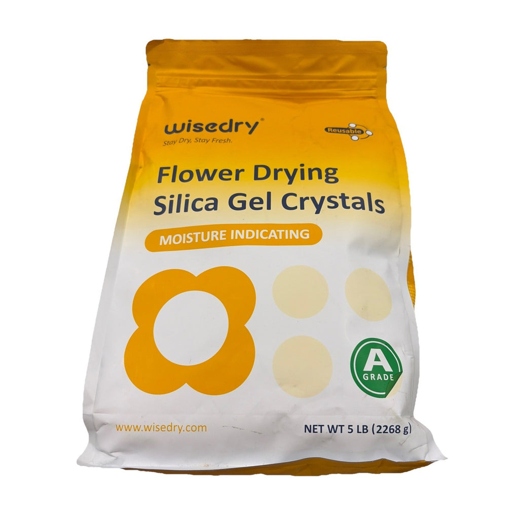 wisedry Silica Gel Crystal for Flowers Drying - 2 LBS, Fine Crystals 2 LBS