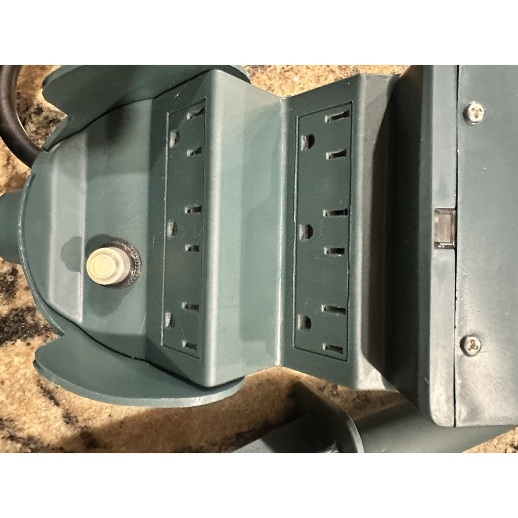 24-Hour Outdoor Light Timer for Electrical Outlet, 6 Grounded Timer Switch