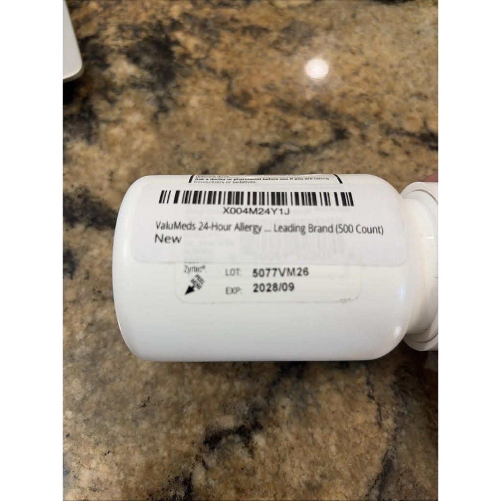 ValuMeds 24-Hour Allergy Medicine Antihistamine for 500 Count (Pack of 1)