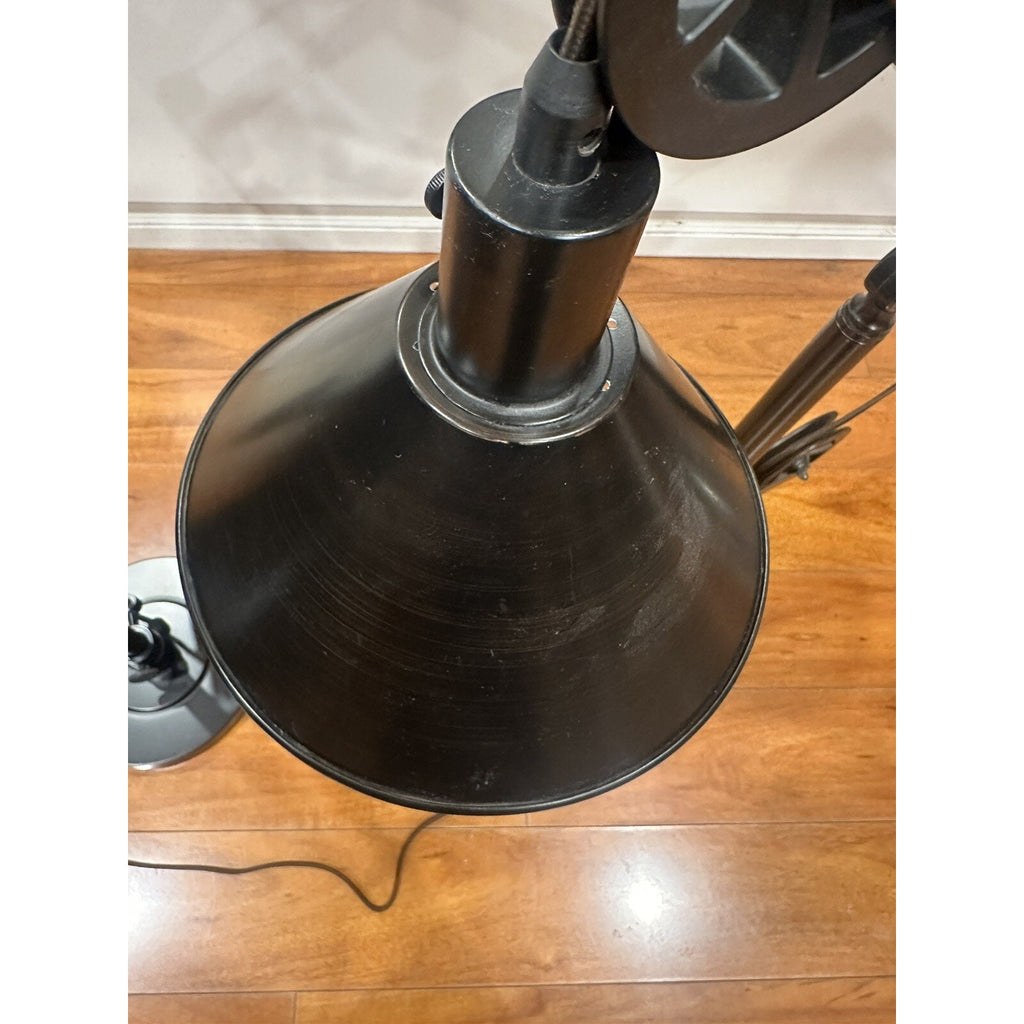 Set Of 2, 29" Blackened Bronze Metal Table Lamp, Please Read The Description