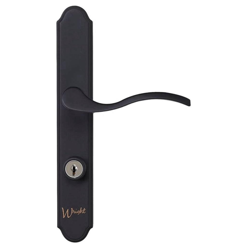 Wright Matte Black Serenade Mortise Storm Patio Door Lock Lever Latch VMT115MB