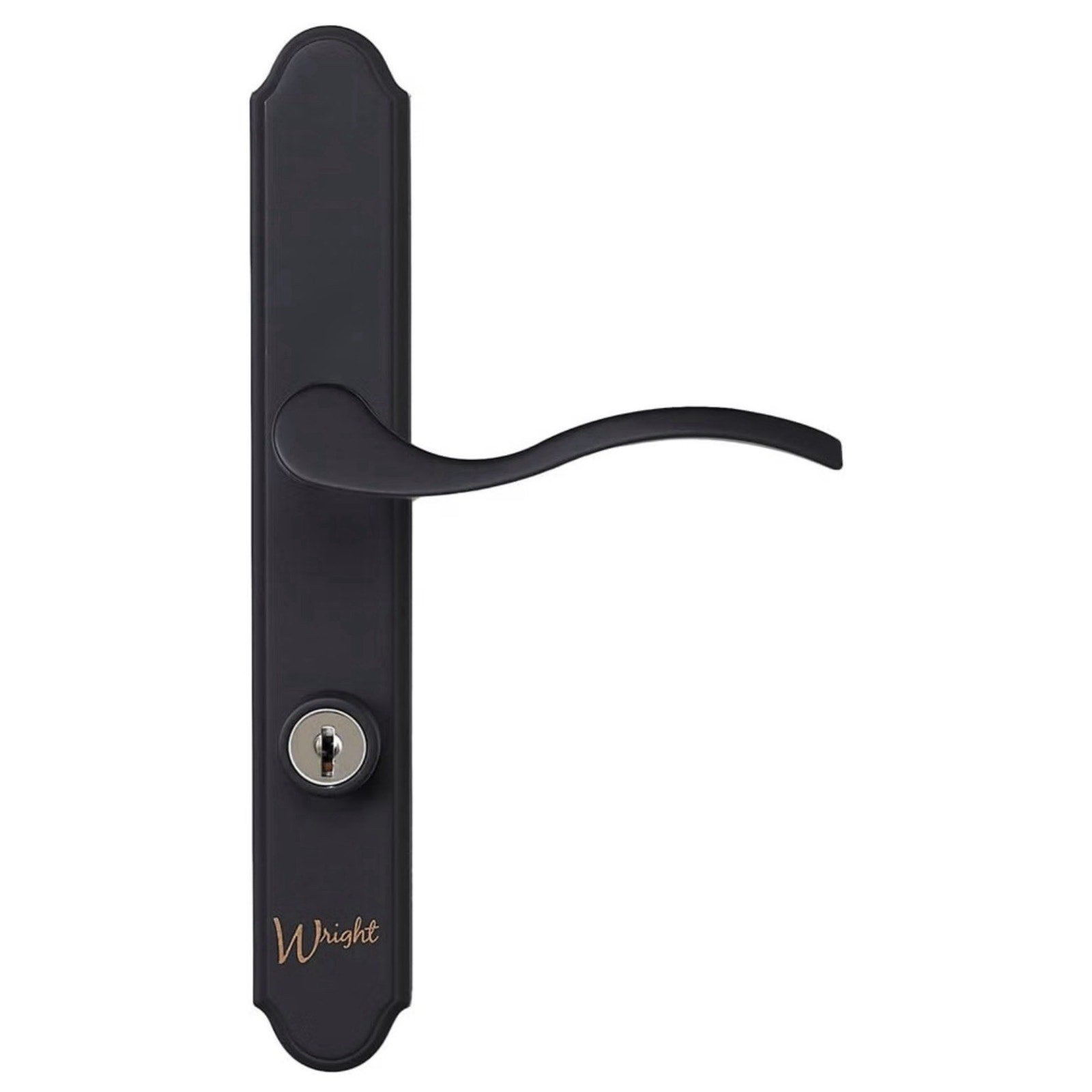 Wright Matte Black Serenade Mortise Storm Patio Door Lock Lever Latch VMT115MB