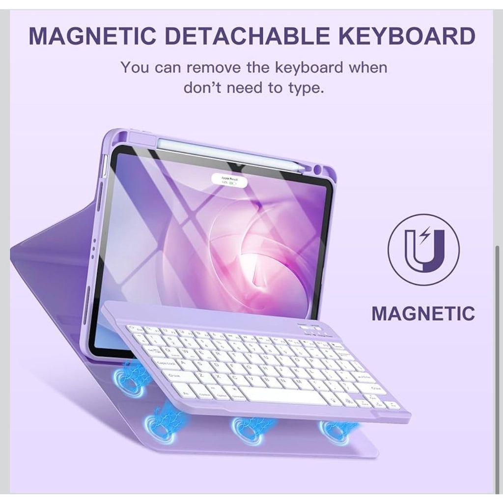 Harvopu Keyboard Case Air 11" M3/M2 (2025/2024), Air 5/Air 4 (Purple)
