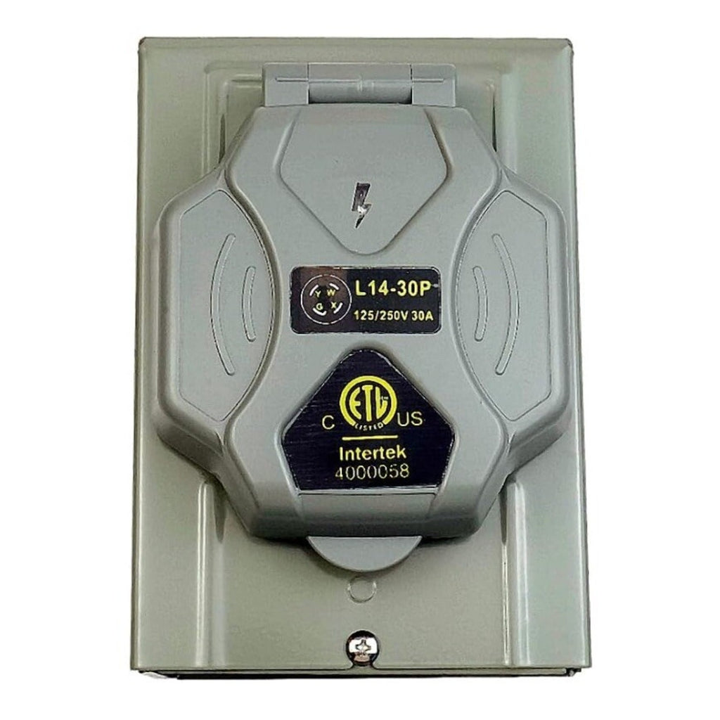 Intertek 30Amp Generator Power Inlet Box 125/250vac Weatherproof L14-30P
