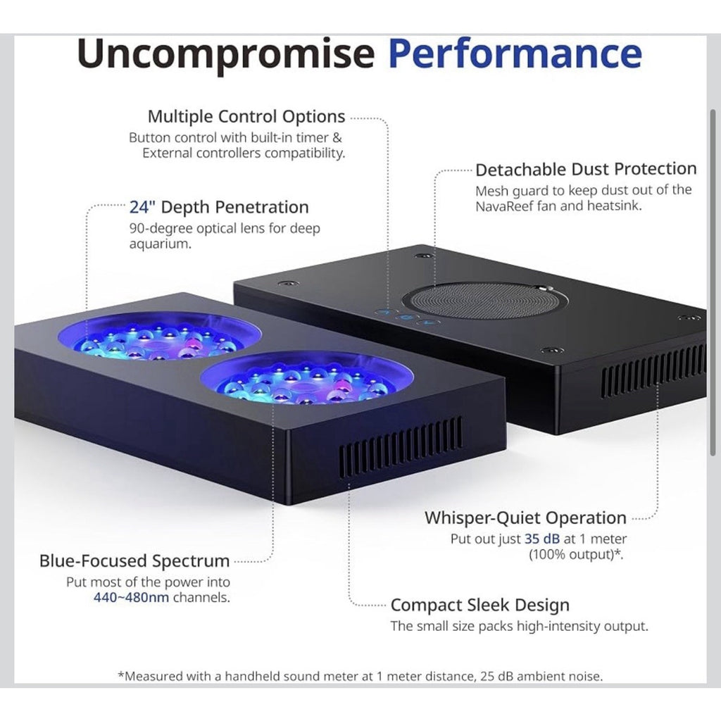 Reef LED Light, 135W Reef Aquarium Lighting for LPS/SPS Corals New Open Box