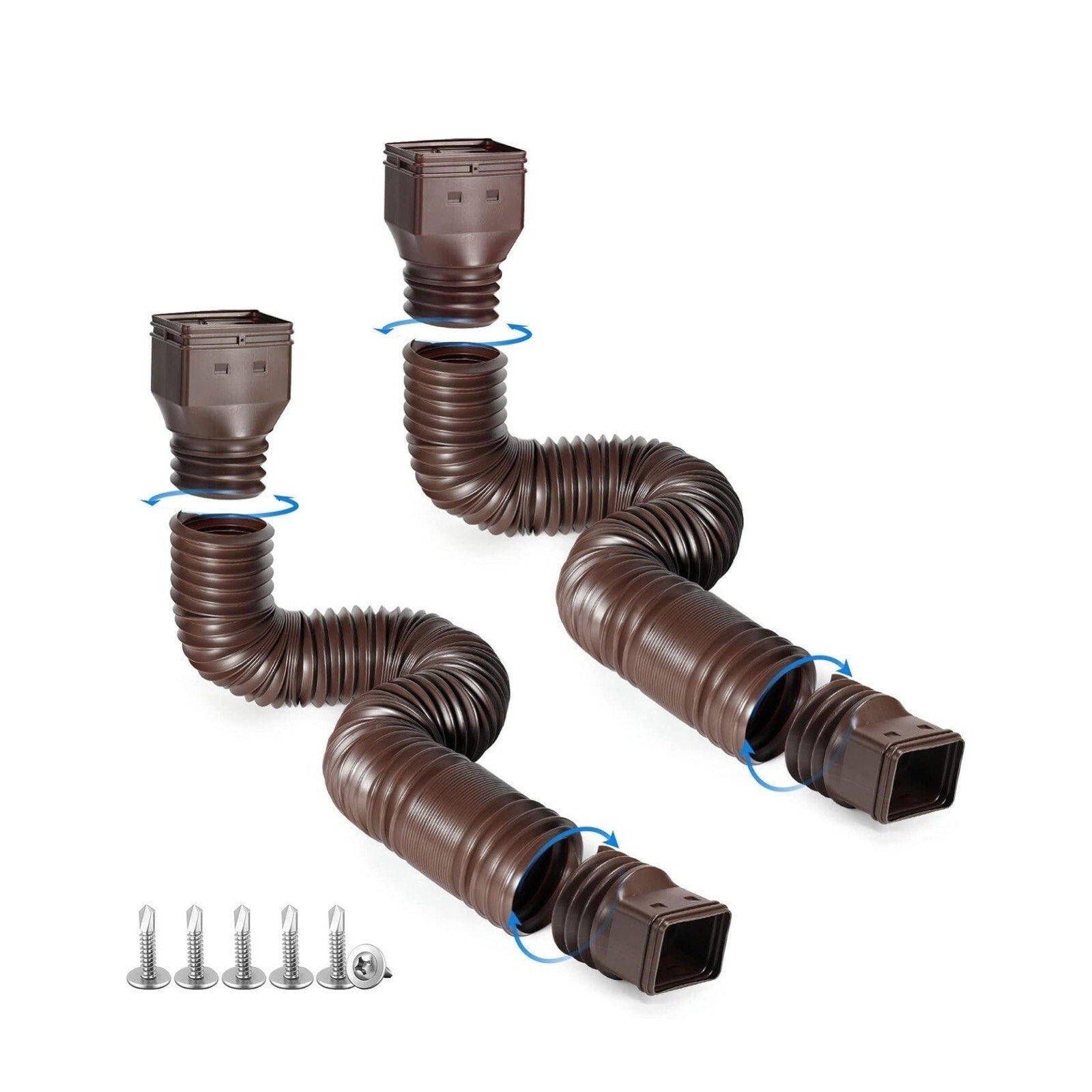 Rain Gutter Downspout Extensions, Downspout Extender for Rainwater Drainage NIB
