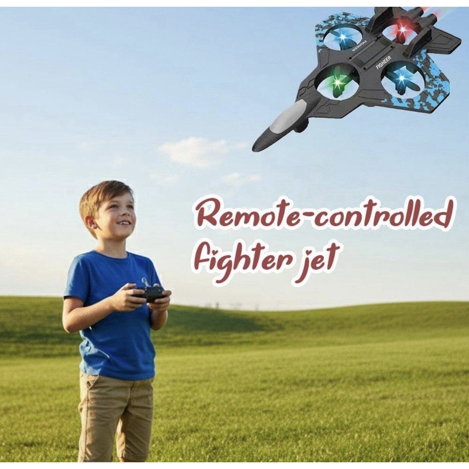 Foam Remote Control Airplane FighterJet Toys Gifts RC Plane Waterproof Flip AE3