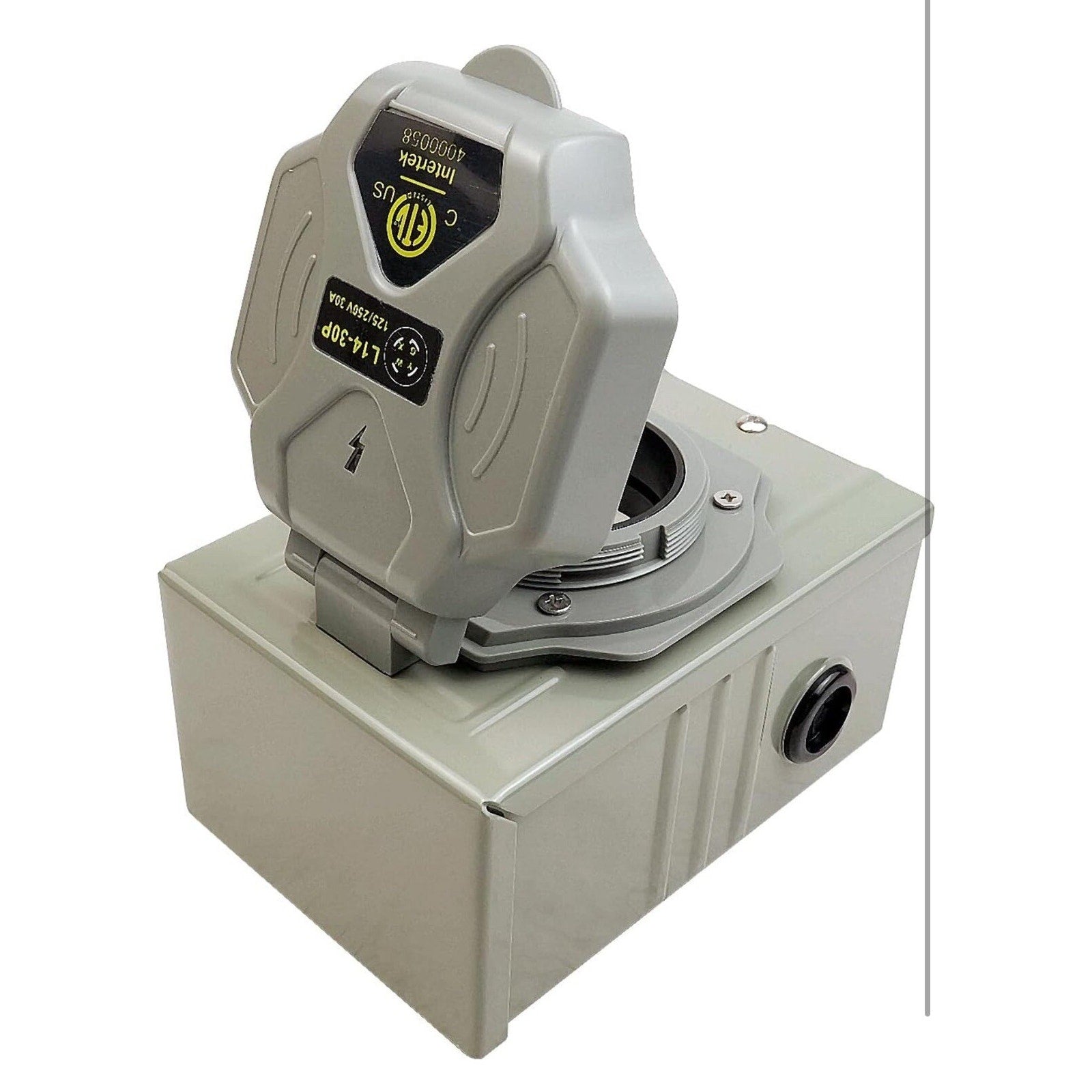 Intertek 30Amp Generator Power Inlet Box 125/250vac Weatherproof L14-30P