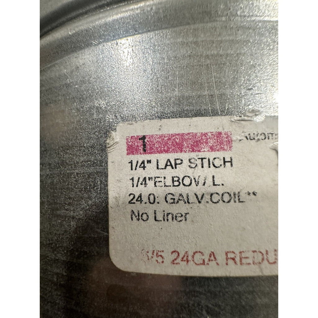 6 Inch to 5 Inch Round Duct Reducer, 24 Galvanized Steel Adapter H: 12 Inch