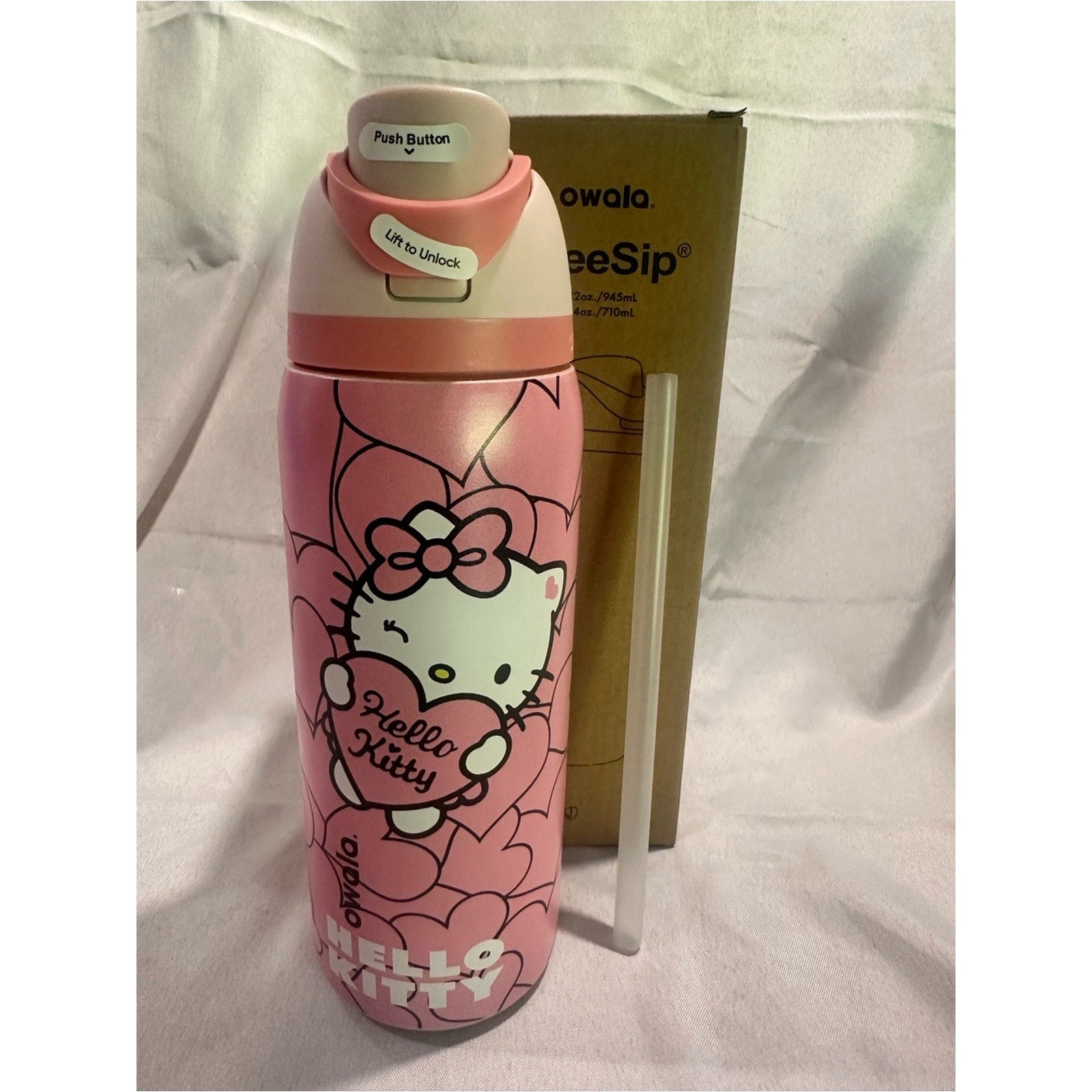 Custom Engraved Owala FreeSip Hello Kitty 32 oz