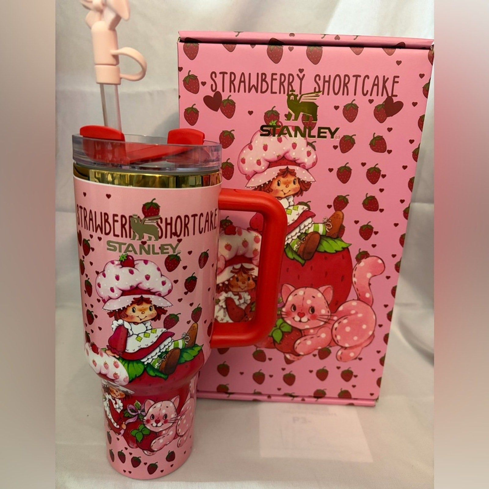 Stanley 40 oz Red Strawberry Shortcake