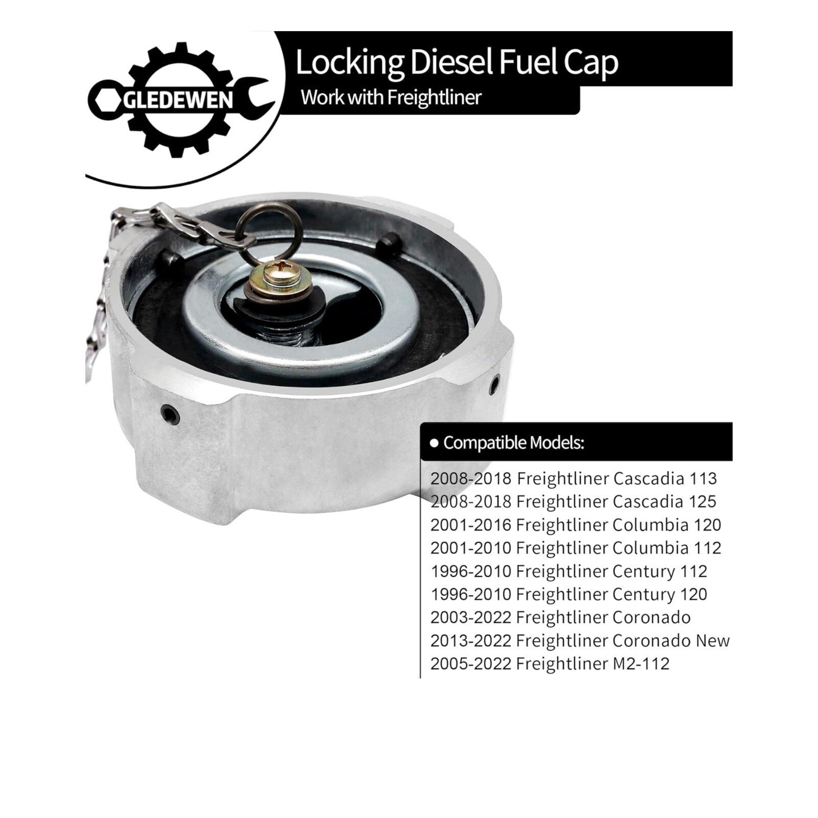 Locking Diesel Fuel Gas Cap 03-37017-002 Durable High Performance