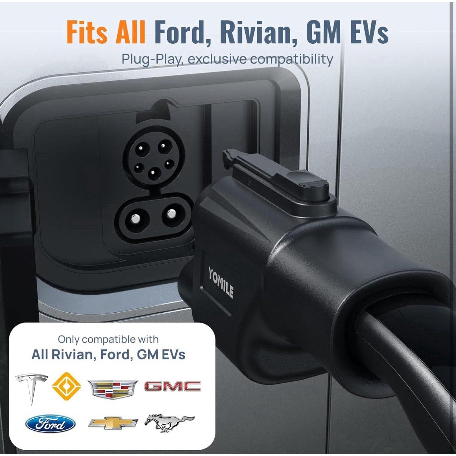 Tesla Supercharger NACS to CCS1 Adapter: 500A / 1,000V for Ford Rivian GM Volvo
