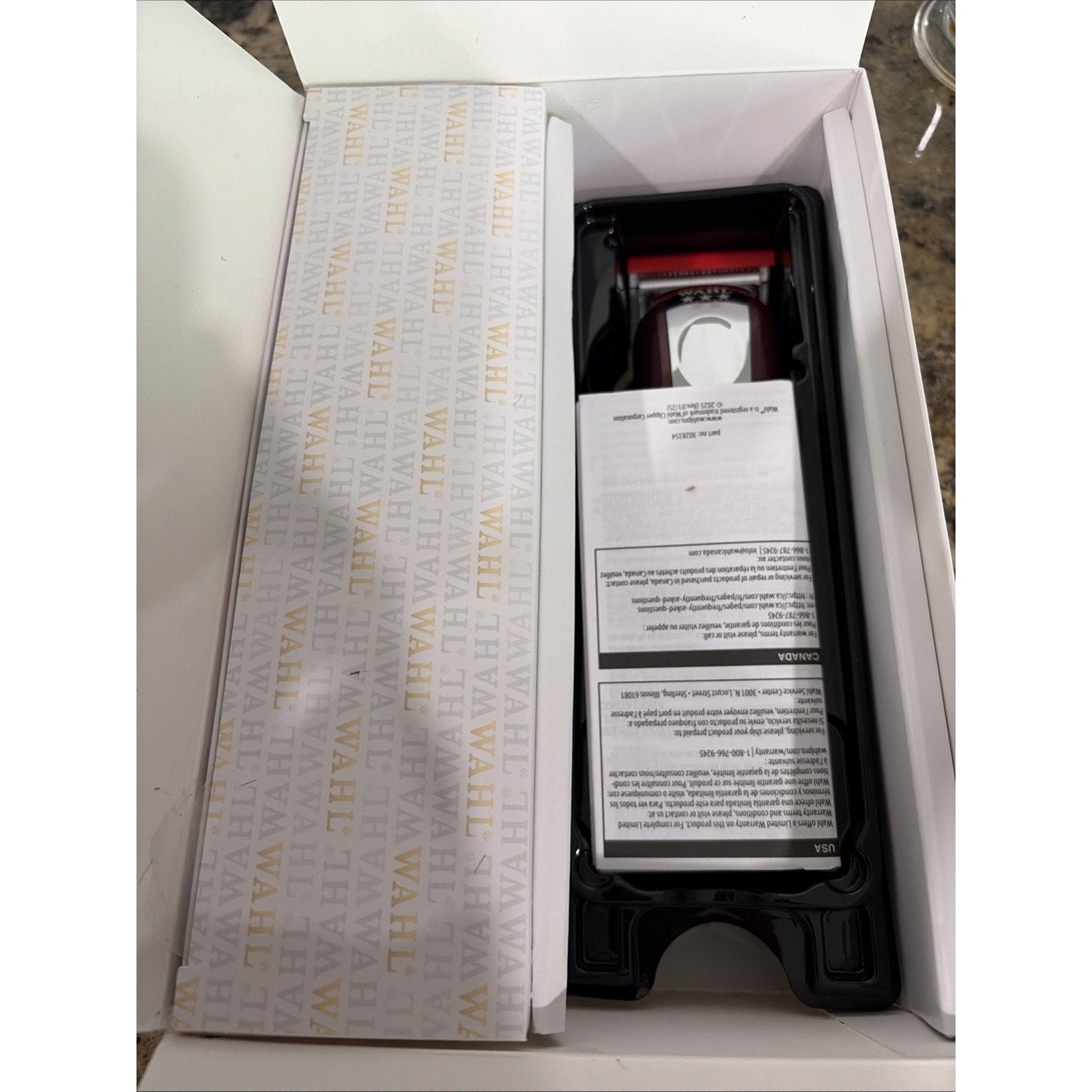 Pre-Owned Wahl Magic Clip Cord/Cordless Clipper - Red (8148)