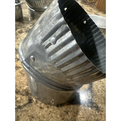 4 In. Galvanized 45 degree Coupler For HVAC