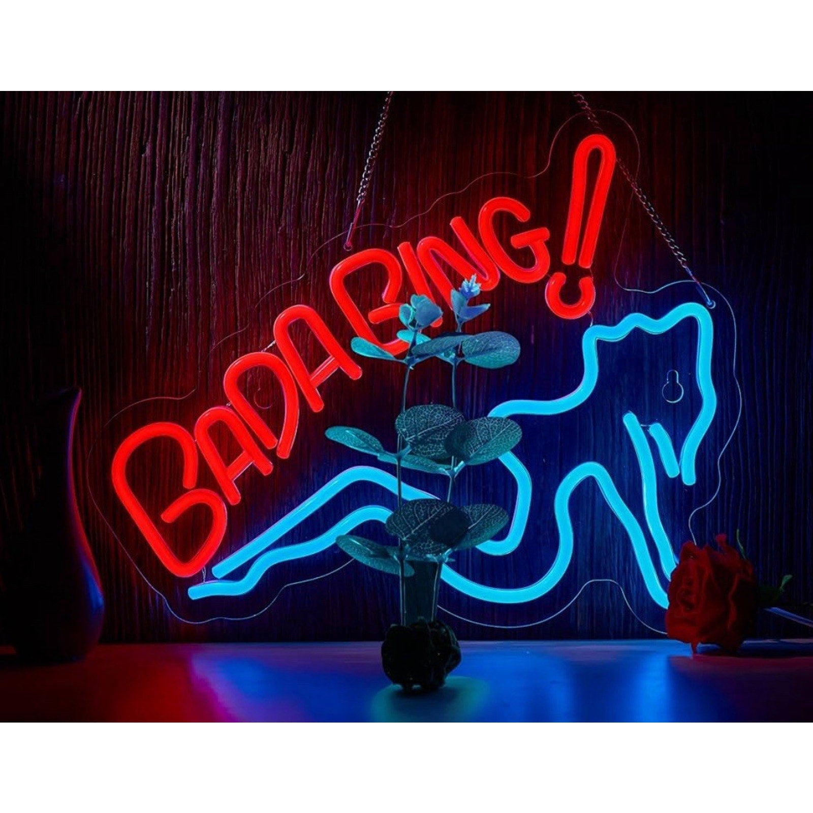 Bada Bing Neon Girl Sign for Wall Decor Sopranos Led Light for Bedroom Pub