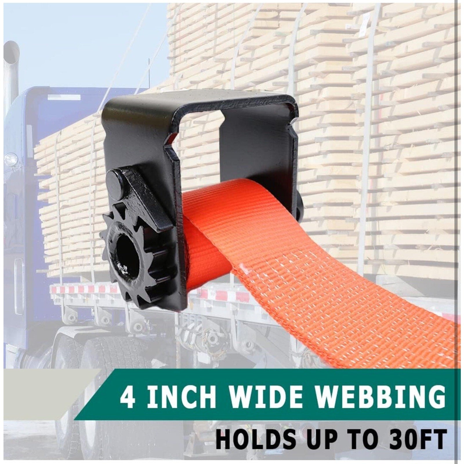 Boxer Heavy Duty Sliding Winch for Flatbed Trailer – Steel Winch Tie Down C