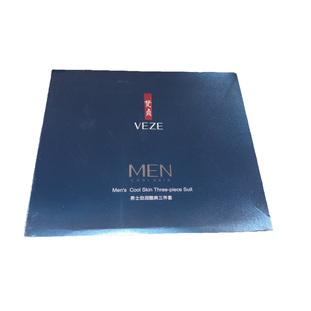 VENZEN Men's Cool Blackhead Removal Essence Nose Mask Pores Cleansing 3pcs Set
