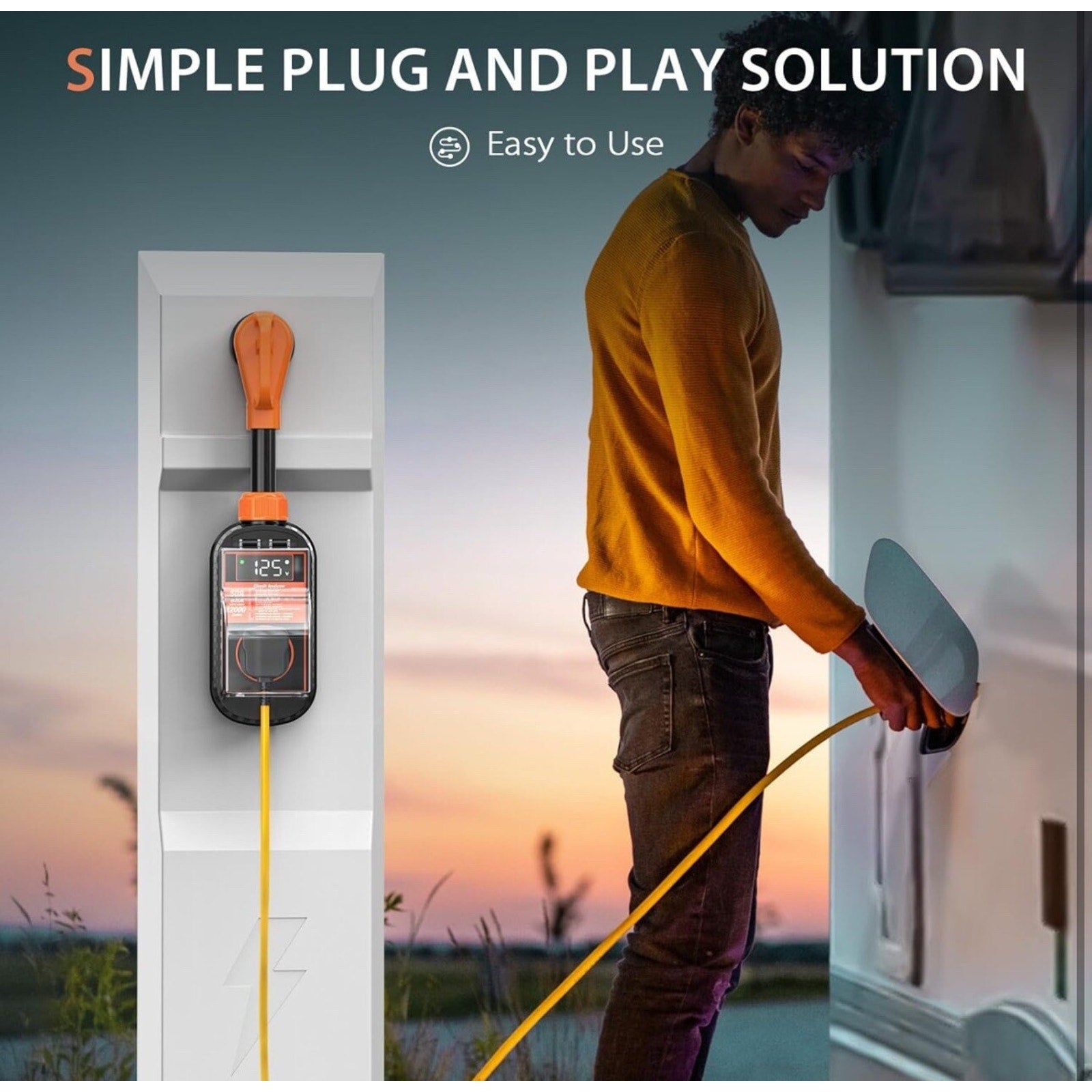 RV Surge Protector 50 Amp Waterproof, 12000 Joules Upgraded RV Power Surge