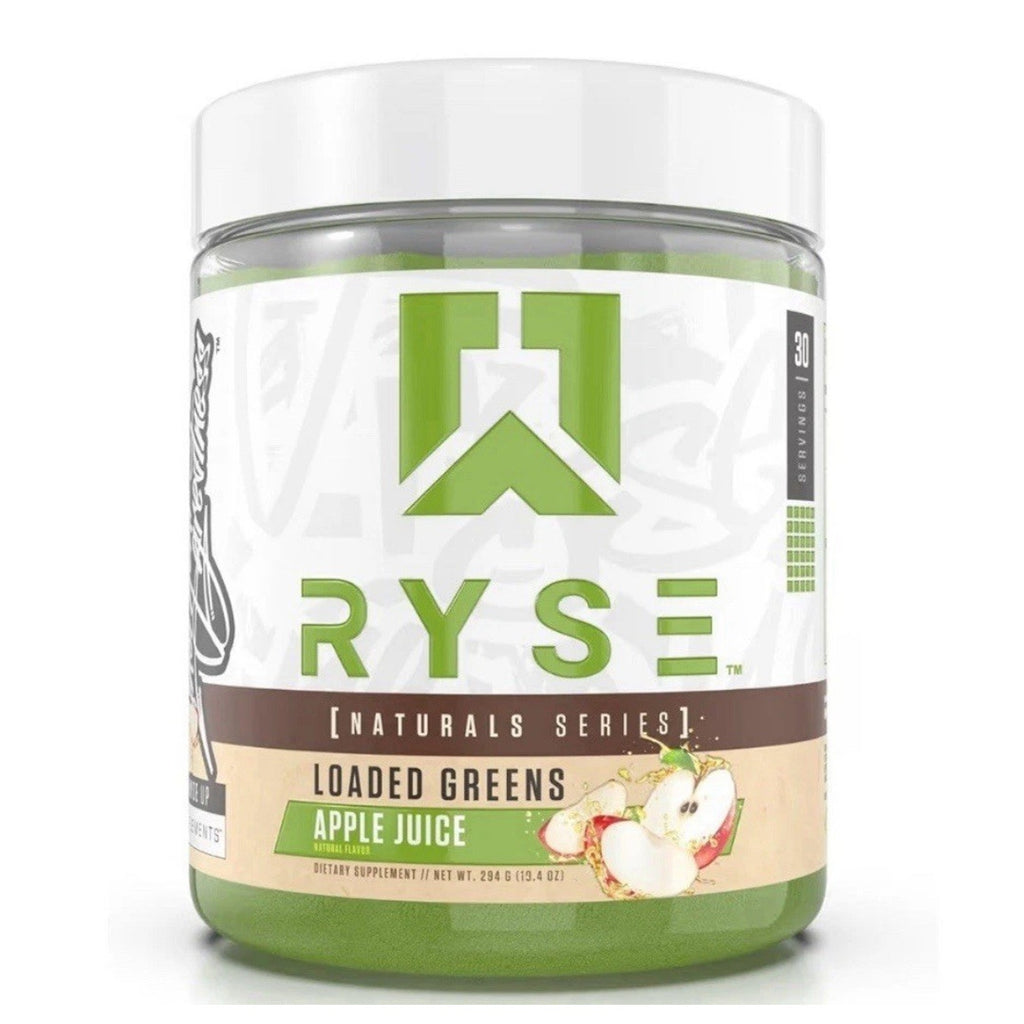 RYSE Loaded Greens Superfood Powder - Apple Juice - Daily Supplement. Exp 08/202