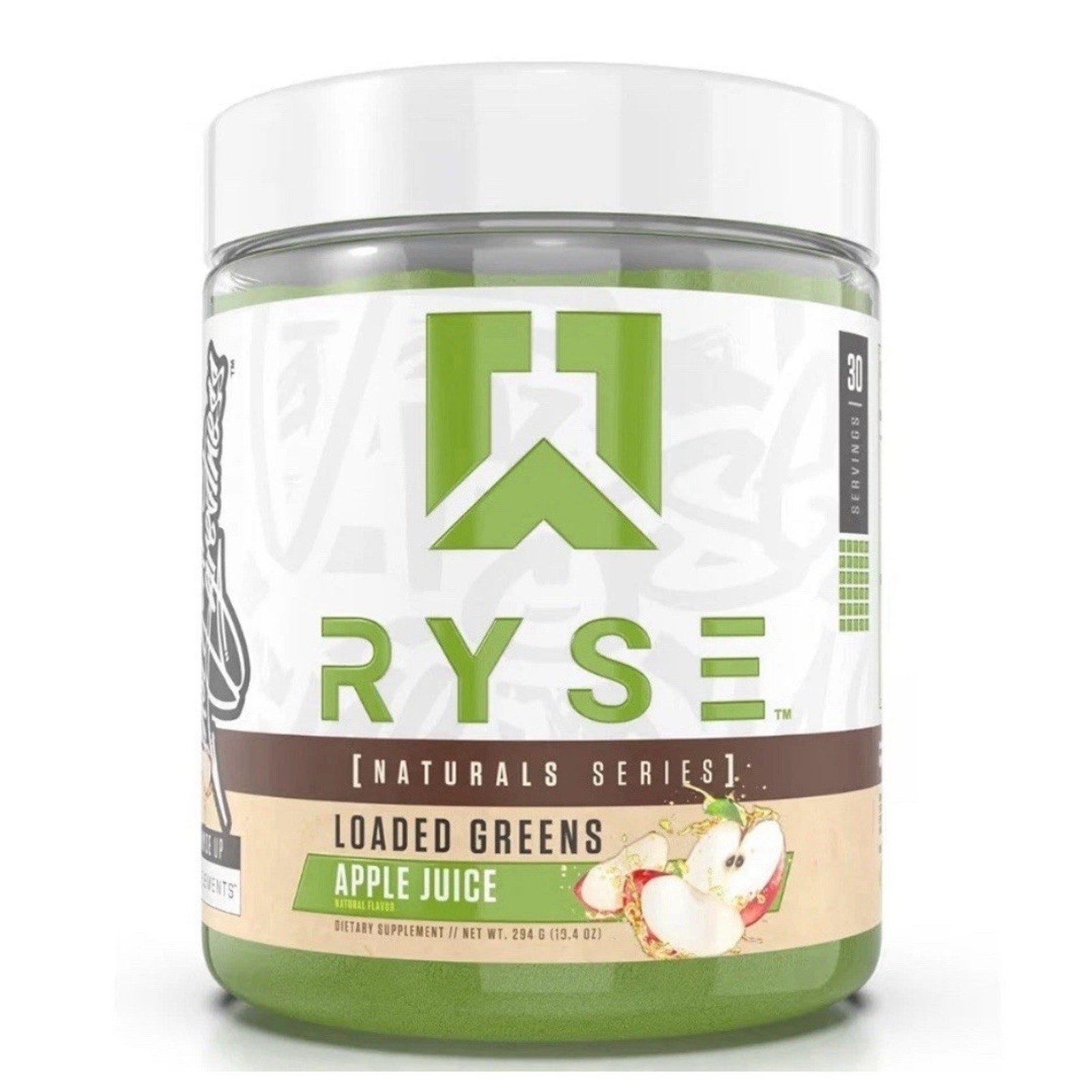 RYSE Loaded Greens Superfood Powder - Apple Juice - Daily Supplement. Exp 08/202
