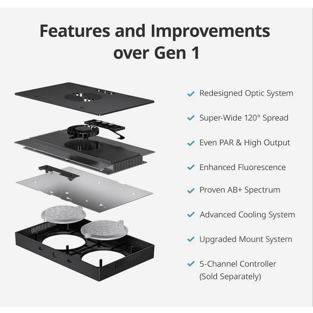 NICREW HyperReef 100 Gen 2 Reef LED Light, 100W Reef Aquarium Lighting for SPS L