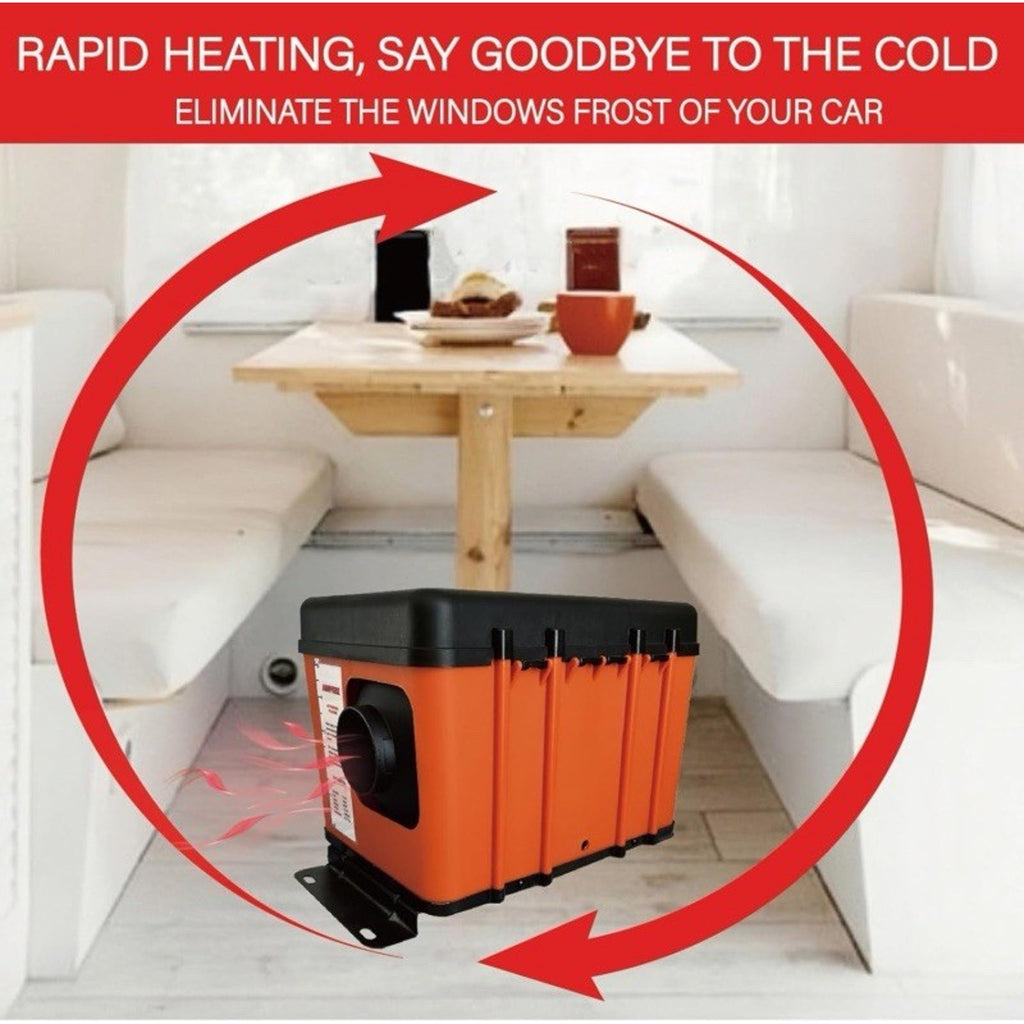 Diesel Air Heater 8KW 12V /24V W/Bluetooth AC110V AC Adapter For RV Camper, Tent