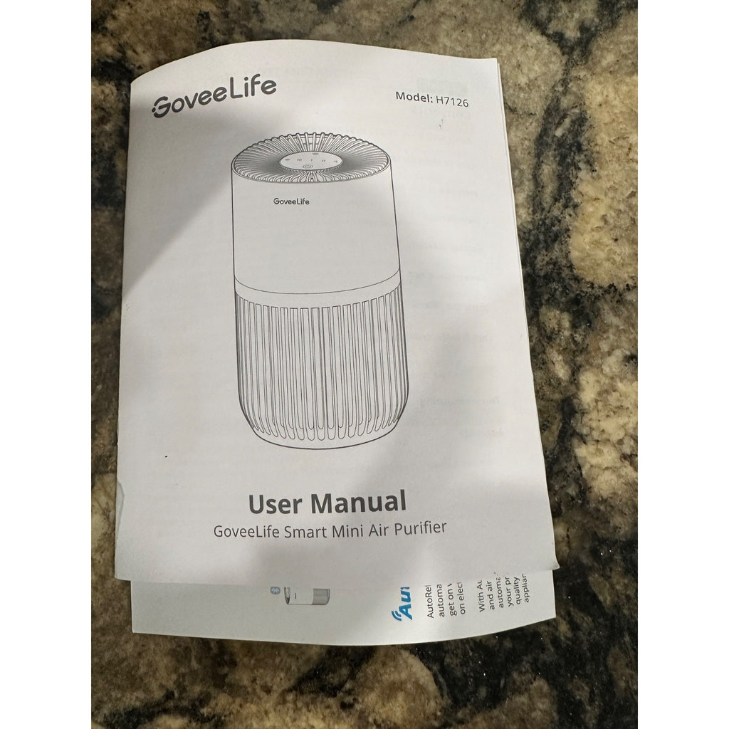 GOVEELIFE MINI AIR PURIFIER FOR BEDROOM, SMART PURIFIER WORKS WITH ALEXA, GOOGLE