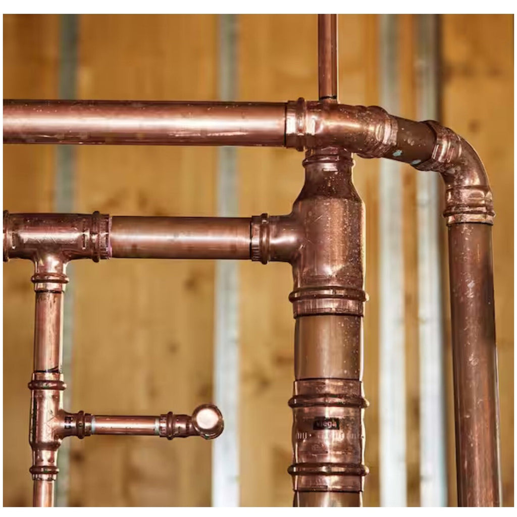 Viega ProPress 1 in. x 3/4 in. x 1 in. Press Copper Reducing Tee Part #77355