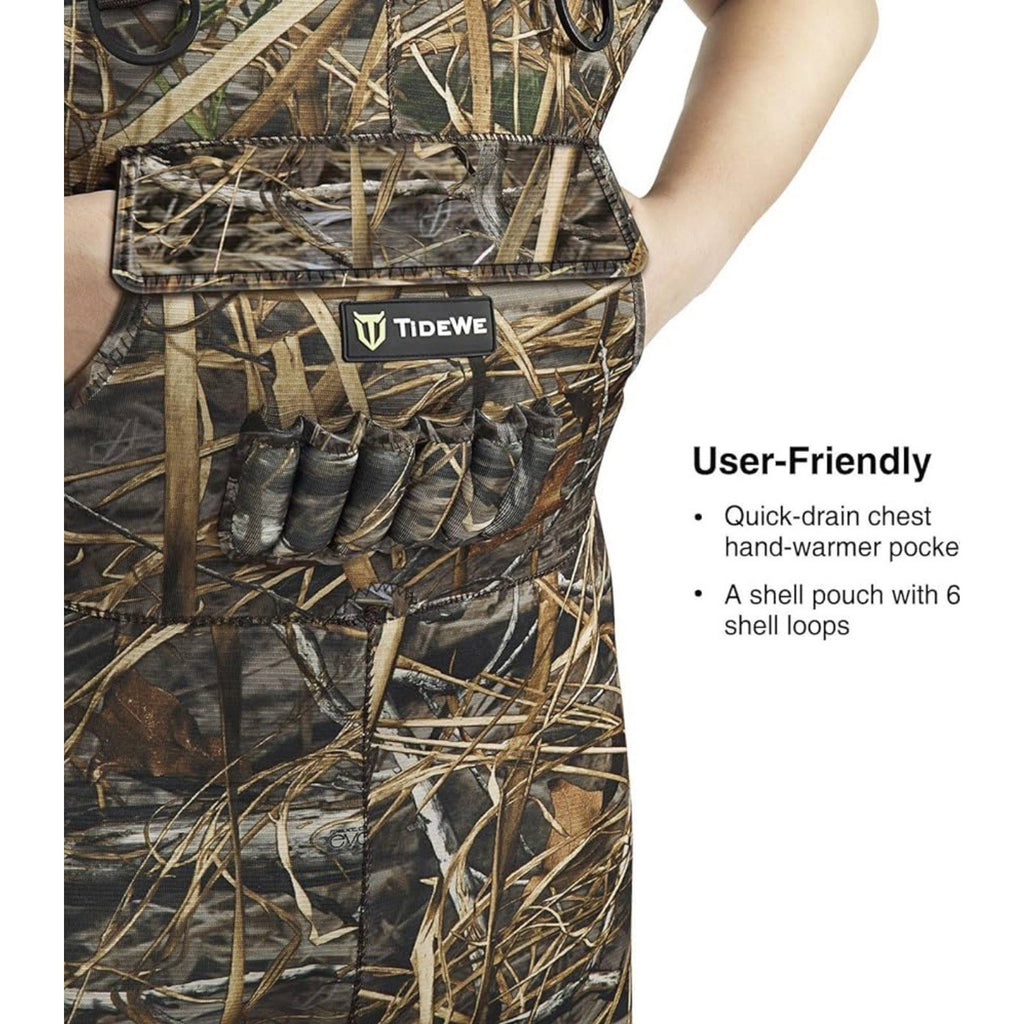 TIDEWE Cameo Chest Waders, Hunting Waders for Men with 800G Insulation - Size 7