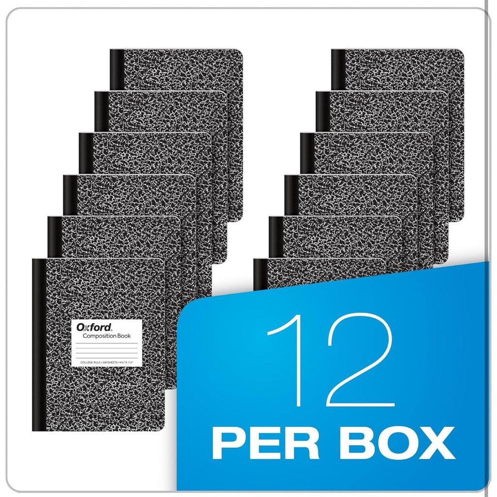 12 Pack Oxford Composition Notebooks Wide Ruled Paper 9-3/4" x 7-1/2"