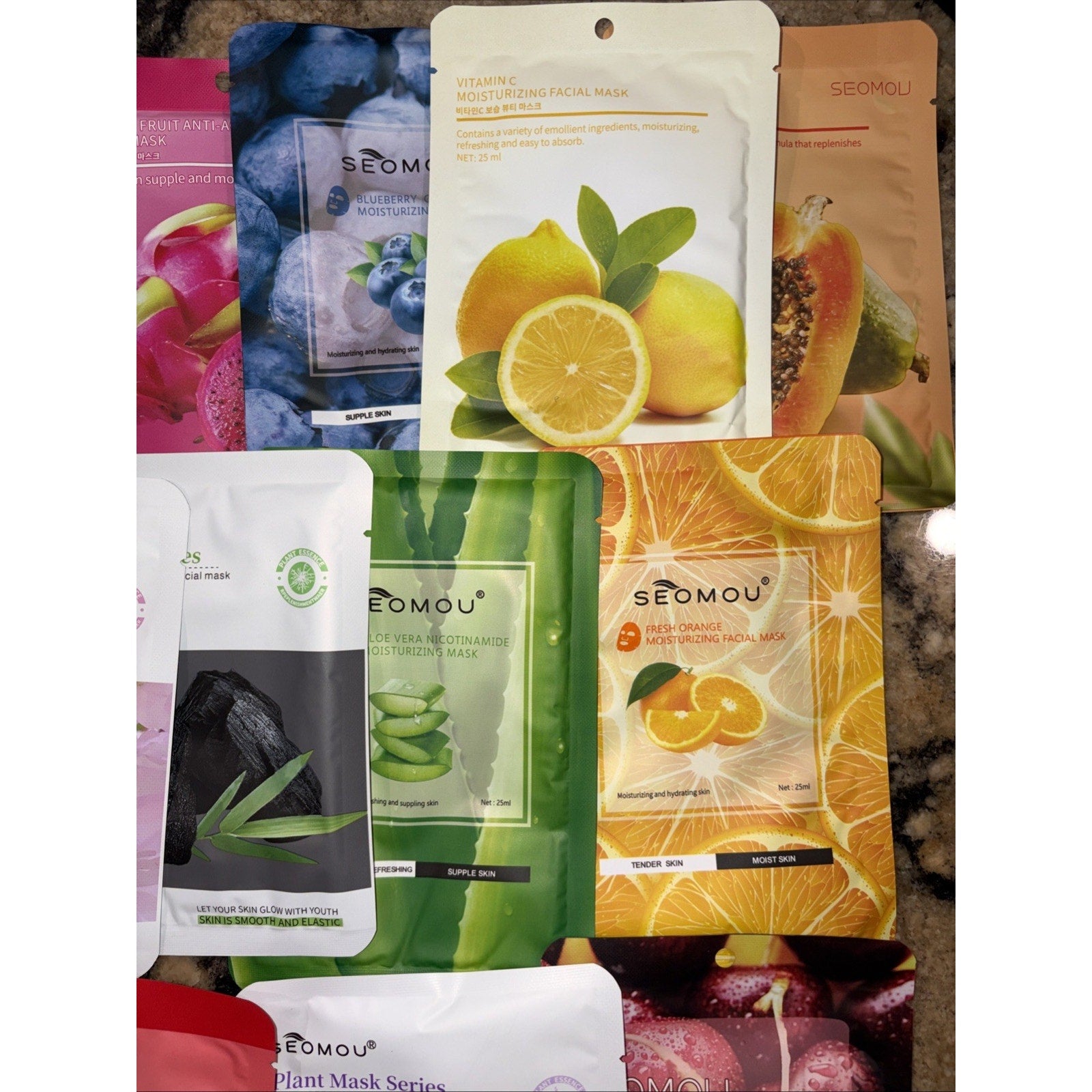 22 PCS Different SEOMOU Face Mask