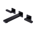 BiaoTeng 3 Hole Taps for Bathroom Basin Wall Mounted Hot and Cold