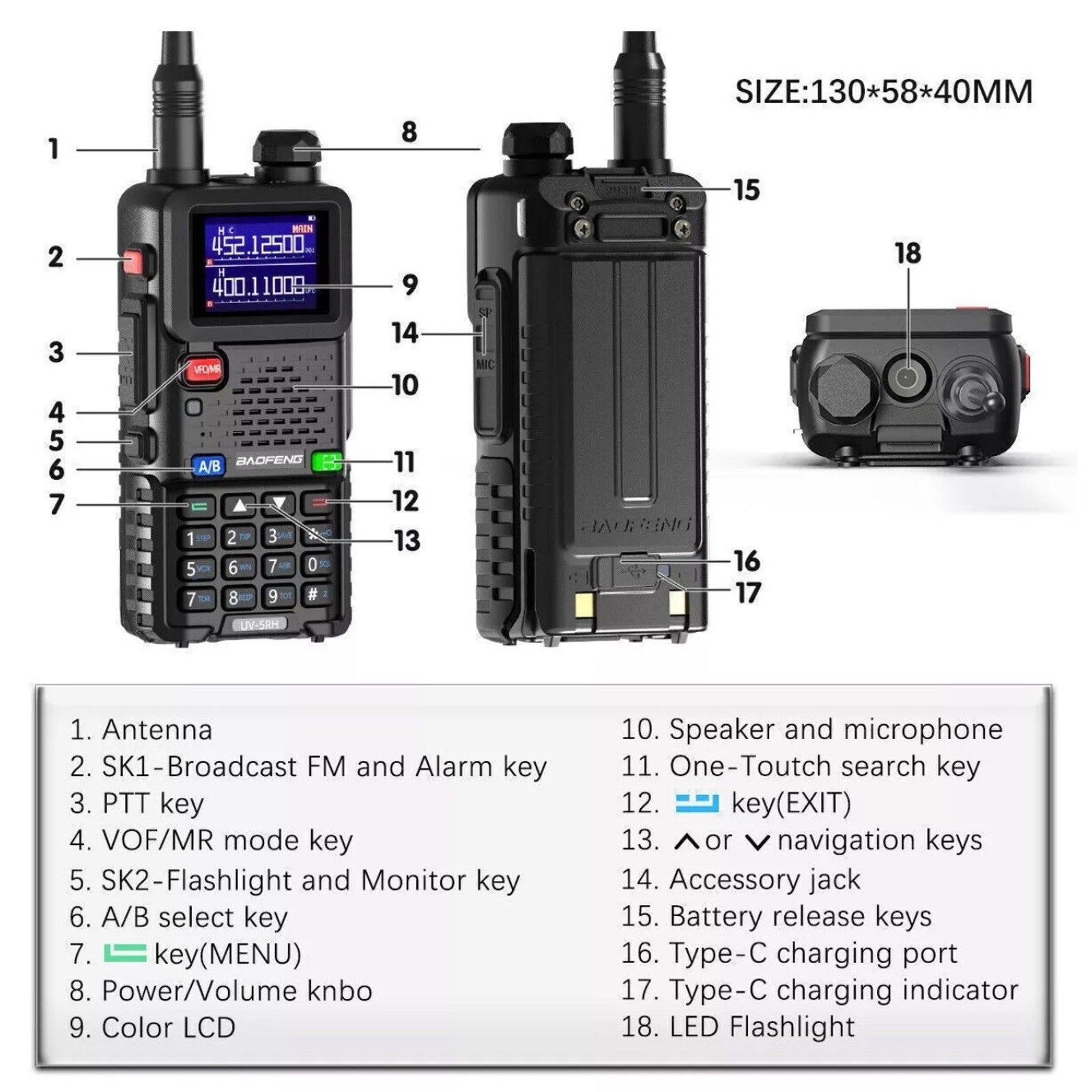 2PCS BAOFENG UV-5RH 10W TRUE TRI BAND COPY FREQUENCY HAM RADIO WALKIE TALKIE KIT