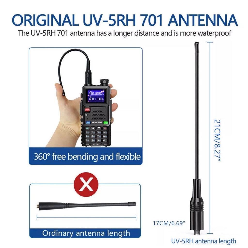 2PCS BAOFENG UV-5RH 10W TRUE TRI BAND COPY FREQUENCY HAM RADIO WALKIE TALKIE KIT